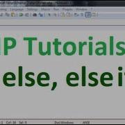 Basic PHP Tutorial 5 If Else And Else If Conditional Statements