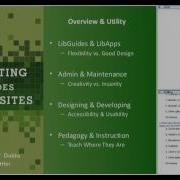 Инновационные приложения LibGuide и интеграция LibGuide в веб сайты библиотек