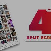 Vertical Multiscreen 4 Split Screen After Effects Template Tutorial