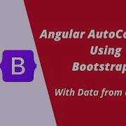 Angular AutoComplete Search Tutorial Using Bootstrap 5 With Data From A REST API