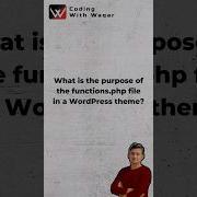 What Is Function Php In WordPress Shorts Ytshorts Wordpress Viral