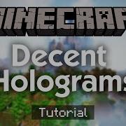 Adding Hologram Plugin To Minecraft DecentHolograms Tutorial