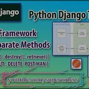 Python Django Rest Framework Tutorial Part 2 DRF Separate Methods For Create Update Delete List