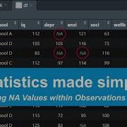 R Studio How To Count NA Values Over Variables