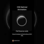 CSS Spinner Animation Animation Css Threejs Coding Developer Cssanimation Spinner