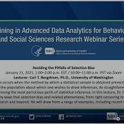 TADA BSSR Webinar Avoiding The Pitfalls Of Selection Bias