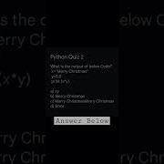 Python Quiz 2 For Beginners Codingforbeginners Coding Pythonforbeginners Pythonbasics Shorts