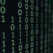 Footage 4K Green Digital Binary Data