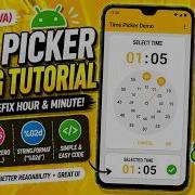 ANDROID TIME PICKER DIALOG TUTORIAL IN JAVA WITH 0 PREFIX HOUR AND MINUTE LIKE 01 02