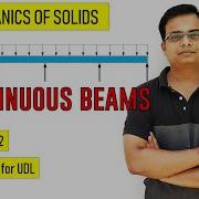 Continuous Beams Example On UDL Lecture 2