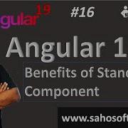 Benefits Of Standalone Component In Angular 19 Angular 19 Tutorials In Hindi Sahosoft