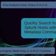 Splunk Tutorial Quickly Search All Hosts Sending Logs To Splunk FADS