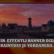 Yomg Ir Effektli Bannar Dizayni RainyDay JS Yordamida