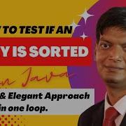Java Tutorial How To Test If An Integer Array Is Sorted Or Not ICSE ISC