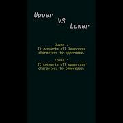 Lower Vs Upper Python String Methods