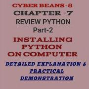 INSTALLING PYTHON ON COMPUTER CLASS 8 COMPUTER SCIENCE LESSON 7 REVIEW PYTHON
