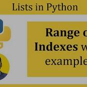 Range Of Indexes In Python Lists Amit Thinks