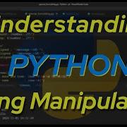 Понимание Python манипуляция строками