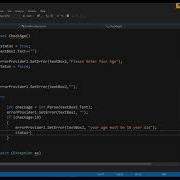 How To Use Error Provider Control In Windows Forms And C