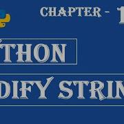 Modify Strings Python Tutorial W3Schools Ch 11 English