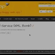 BWAPP Denial Of Service XML Bomb