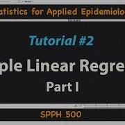 Multiple Linear Regression Statistics For Applied Epidemiology Tutorial 2