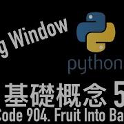 Leetcode 中文 Fruit Into Baskets Python Sliding Window 基礎概念 5 LeetCode 904