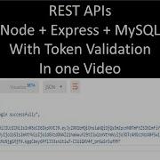Build RESTful APIs With Node Js Express And MySQL Authentication With JWT In One Video