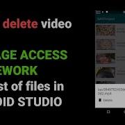 How To Delete Video Using Storage Access Framework From List Of Files In Android Studio Part 2