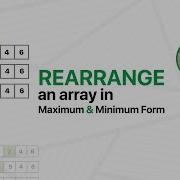 Rearrange Array GeeksforGeeks Practice