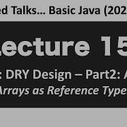 CSCI1583 Lecture 15 Arrays As Reference Types