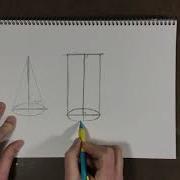 Observational Drawing Cone Cylinder And Cube