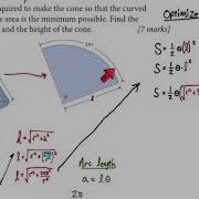 IB HL Math Optimization Of Cone Surface