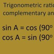 Trigonometric Ratios Of Complementary Angles