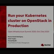 Run Your Kubernetes Cluster On OpenStack In Production
