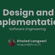 Software Design And Implementation Lecture 6 Introduction To Software Engineering 2021