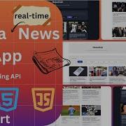Build A News App With Live Headlines HTML CSS JavaScript News API Project Tutorial