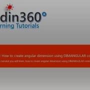How To Create Angular Dimension Using DIMANGULAR Command
