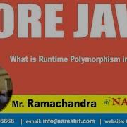 Core Java Tutorial What Is Runtime Polymorphism In Java Mr Ramchandra