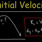 Projectile Motion Finding The Initial Velocity