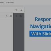 Responsive Navigation Bar With Slide Menu Using Only HTML CSS And Jquery