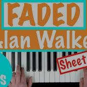 FADED Alan Walker Piano Tutorial Slow Lesson