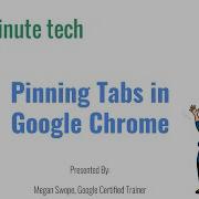 Pinning Tabs In Google Chrome