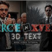 3D Text In Node Video Easy Tutorial Mobile Editing