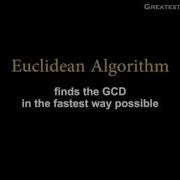 Euclidean Algorithm Greatest Common Divisor