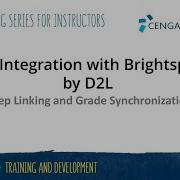 CNOWv2 Instructor Deep Linking And Grade Synchronization In Brightspace By D2L