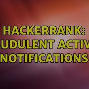 Hackerrank Fraudulent Activity Notifications 3 Solutions