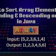 Java Array Sorting Made Easy Ascending Descending Order Using Loops Java Interview Questions