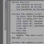 VB6 Obtaining String Data From A Text File