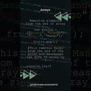 Remove Elements From Array In JavaScript Pop Shift Explained